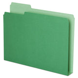 Double Stuff File Folders, 1-3-cut Tabs, Letter Size, Green, 50-pack