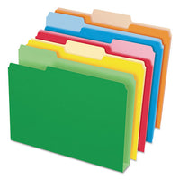 Double Stuff File Folders, 1-3-cut Tabs, Letter Size, Assorted, 50-pack