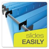 Surehook Hanging Folders, Letter Size, 1-5-cut Tab, Blue, 20-box