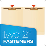 Smartshield End Tab 2-fastener Folders, Straight Tab, Letter Size, Manila, 50-box