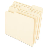 Earthwise By 100% Recycled Manila File Folders, 1-3-cut Tabs, Letter Size, 100-box