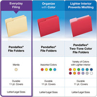 Manila File Folders, 1-3-cut Tabs, Center Position, Letter Size, 100-box