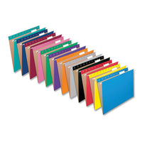 Colored Hanging Folders, Letter Size, 1-5-cut Tab, Gray, 25-box