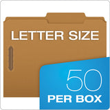 Kraft Folders With Two Fasteners, 2-5-cut Tabs, Right Of Center, Letter Size, Kraft, 50-box