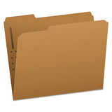 Kraft Folders With Two Fasteners, 2-5-cut Tabs, Right Of Center, Letter Size, Kraft, 50-box