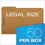 Kraft Folders With Two Fasteners, 1-3-cut Tabs, Legal Size, Kraft, 50-box