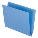 Colored End Tab Folders With Reinforced 2-ply Straight Cut Tabs, Letter Size, Purple, 100-box