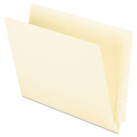 Manila End Tab Folders, 9.5" Front, 2-ply Straight Tabs, Letter Size, 100-box