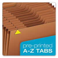 Heavy-duty Expanding File, 21 Sections, 1-3-cut Tab, Legal Size, Redrope