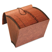 Heavy-duty Expanding File, 21 Sections, 1-3-cut Tab, Legal Size, Redrope