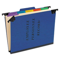 Hanging Style Personnel Folders, 1-3-cut Tabs, Center Position, Letter Size, Yellow