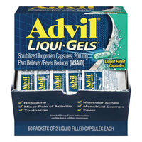 Liqui-gels, Two-pack, 50 Packs-box, 24 Boxes-carton