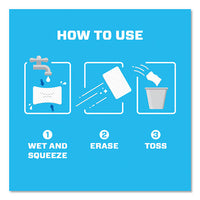 Magic Eraser Sheets, 3.5 X 5.8, 0.03" Thick, White, 16-pack