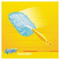 Dusters Starter Kit, Dust Lock Fiber, 6" Handle, Blue-yellow