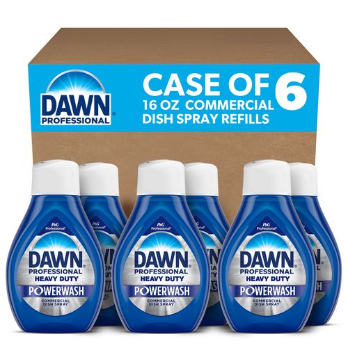Heavy Duty Powerwash Commercial Dish Spray, 16 Oz Refill Bottle, 6/carton