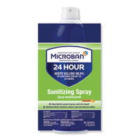 24-hour Disinfectant Sanitizing Spray, Citrus, 15 Oz, 6-carton
