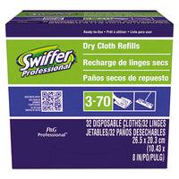 Dry Refill Cloths, White, 10 5-8" X 8", 32-box, 6 Boxes-carton