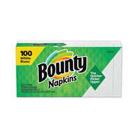 Quilted Napkins, 1-ply, 12.1 X 12, White, 100-pack