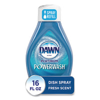 Platinum Powerwash Dish Spray Refill, Fresh Scent, 16 Oz Refill Bottle