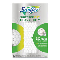 Heavy-duty Dry Refill Cloths, White, 11 X 8.5, 32-pack