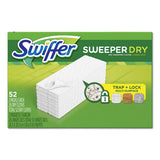 Dry Refill Cloths, White, 10 2-5" X 8", 52-box, 3 Boxes-carton