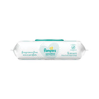 Sensitive Baby Wipes, 6.8 X 7,  Unscented, White, 56-pack