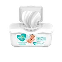 Sensitive Baby Wipes, 6.8 X 7,  Unscented, White, 56-pack