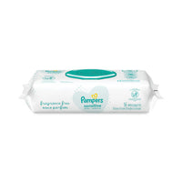 Sensitive Baby Wipes, 6.8 X 7,  Unscented, White, 56-pack
