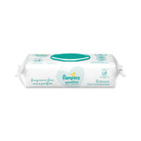 Sensitive Baby Wipes, White, Unscented, 6.8 X 7, 56-pack, 8-carton