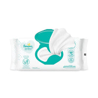 Sensitive Baby Wipes, White, Unscented, 6.8 X 7, 56-pack, 8-carton