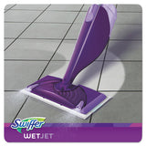 Wetjet Mop Starter Kit, 46" Handle, Silver-purple