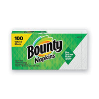 Quilted Napkins, 1-ply, 12 1-10 X 12, White, 200-pack, 8 Pack-carton