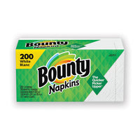 Quilted Napkins, 1-ply, 12 1-10 X 12, White, 200-pack, 8 Pack-carton