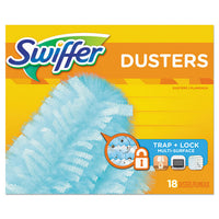Refill Dusters, Dust Lock Fiber, 2" X 6", Light Blue, 18-box, 4 Boxes-carton
