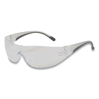 Zenon Z12r Rimless Optical Eyewear With 2-diopter Bifocal Reading-glass Design, Anti-scratch, Clear Lens, Gray Frame
