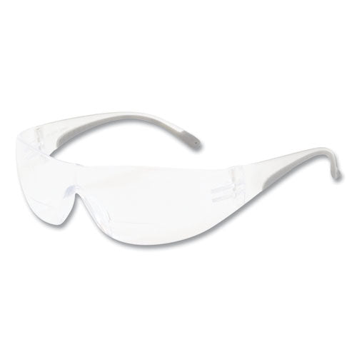 Zenon Z12r Rimless Optical Eyewear With 3-diopter Bifocal Reading-glass Design, Anti-scratch, Clear Lens, Clear Frame