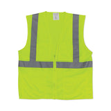 Ansi Class 2 Hook And Loop Safety Vest, 2x-large, Hi-viz Lime Yellow