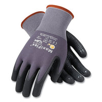 Endurance Seamless Knit Nylon Gloves, Large (size 9), Gray-black, 12 Pairs