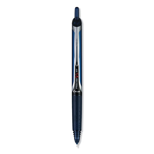 Precise V5rt Retractable Roller Ball Pen, Extra-fine 0.5 Mm, Navy Ink-barrel, Dozen