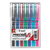 Precise V5 Stick Roller Ball Pen, Extra-fine 0.5mm, Green Ink-barrel, Dozen