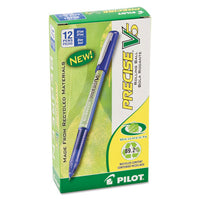Precise V5 Begreen Stick Roller Ball Pen, 0.5mm, Blue Ink-barrel, Dozen