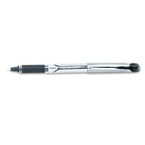 Precise Grip Stick Roller Ball Pen, Extra-fine 0.5mm, Black Ink, Black Barrel