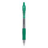 G2 Premium Retractable Gel Pen, 0.5 Mm, Green Ink, Smoke Barrel, Dozen