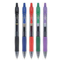 G2 Premium Retractable Gel Pen, 1 Mm, Blue Ink, Smoke Barrel, Dozen