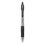 G2 Premium Retractable Gel Pen, 0.38 Mm, Black Ink, Clear-black Barrel, Dozen