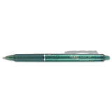 Frixion Clicker Erasable Retractable Gel Pen, 0.7 Mm, Green Ink-barrel, Dozen