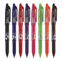 Frixion Ball Erasable Stick Gel Pen, Fine 0.7mm, Assorted Ink-barrel, 8-pack