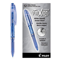 Frixion Point Erasable Stick Gel Pen, Extra-fine 0.5mm, Blue Ink, Blue Barrel