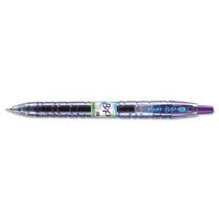 B2p Bottle-2-pen Recycled Retractable Gel Pen, 0.7mm, Purple Ink, Translucent Blue Barrel