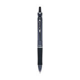 Acroball Colors Advanced Ink Ballpoint Pen, Retractable, Medium 1 Mm, Black Ink, Black Barrel, Dozen